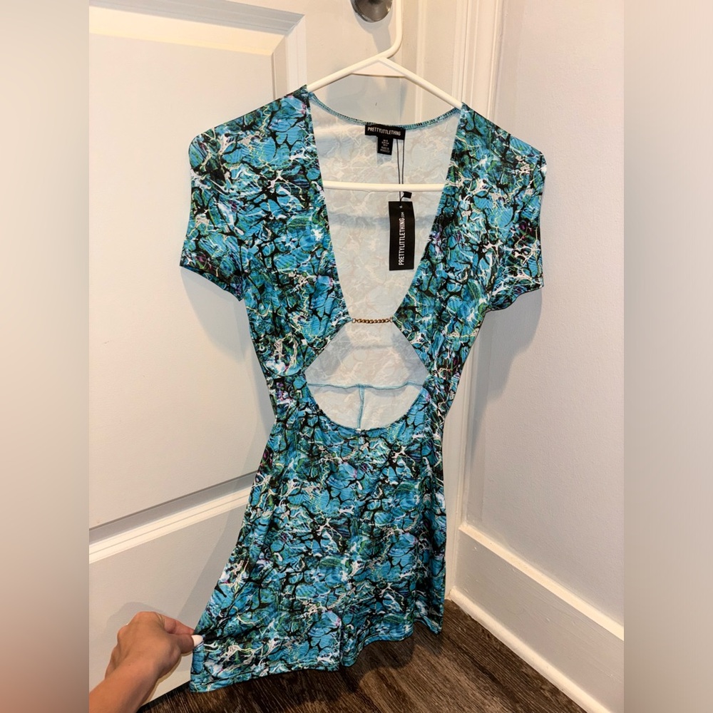Pretty Little Thing Multi Blue Romper